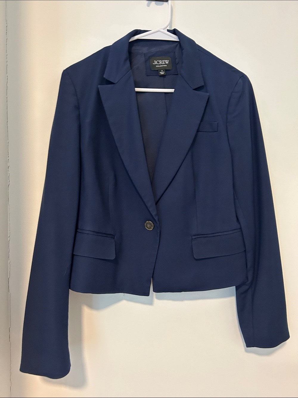 J. Crew Women's Dark Navy Single-Button Blazer